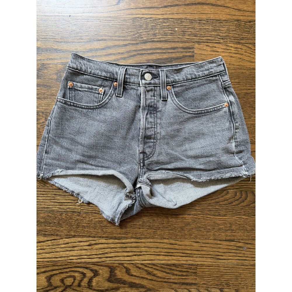 Levi's Premium 501 Original High Rise Jean Shorts – Charcoal Gray